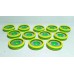 Subbuteo Andrew Table Soccer Yellow Green Yellow AEOLUS II Evo Professional bases 